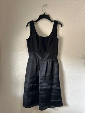 White House Black Market Black Sleeveless Fit-and-Flare Mini Dress Sz 0 Formal